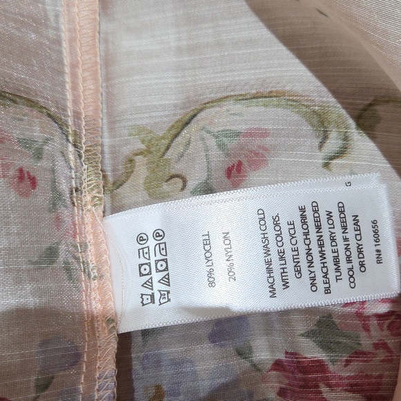 Nwt Xl & Large Joie Floral Button Down Shirt - Pink and Blue - Picture 15 of 17